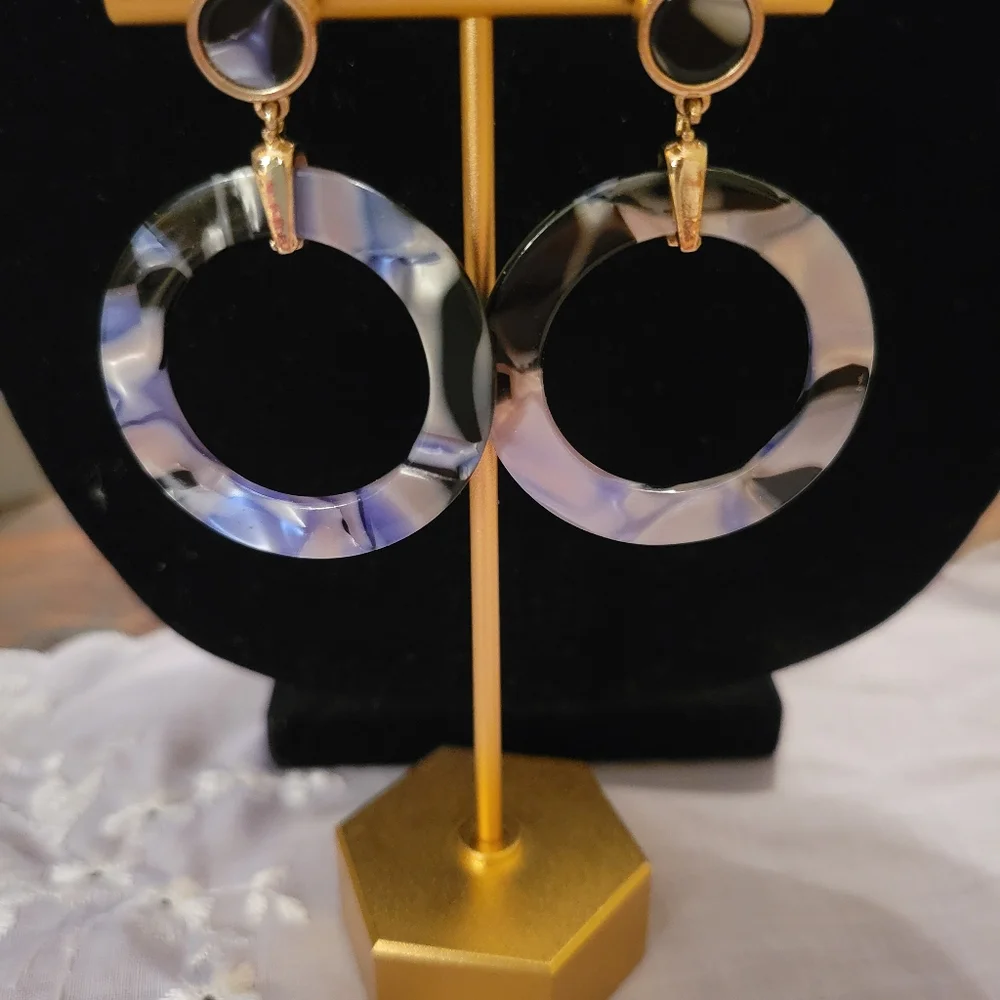 Acrylic Marbled Tortoiseshell Earrings Bundle